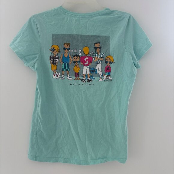 17th Street Surf Shop Virginia Beach Tee w Graphic on‎ Back Women’s size Small - Picture 5 of 10
